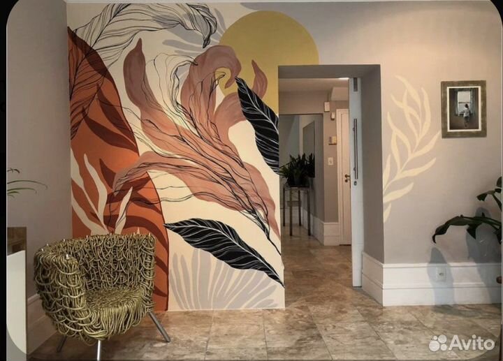 Роспись стен, декор интерьера