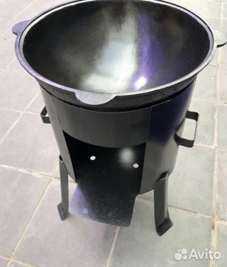 Казан чугунный узбекский 16л