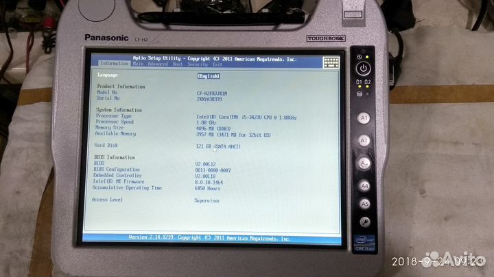 Планшет ноутбук Panasonic toughbook CF H2 H1
