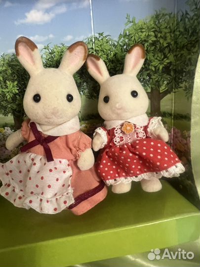 Sylvanian Families семья кроликов шоколадных