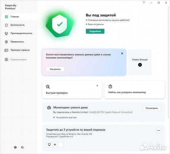 Kaspersky Premium (Who Calls, Password Manager)