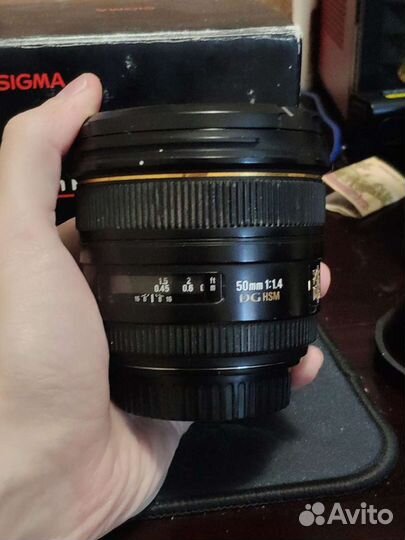 Объектив sigma 50 mm 1:4 для canon ef
