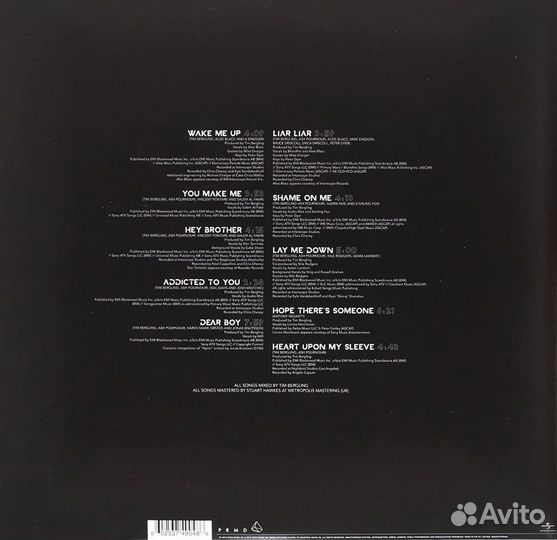 Виниловая пластинка Avicii - True (Coloured Vinyl