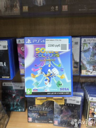 Игры диски на ps4 Sonic Colours