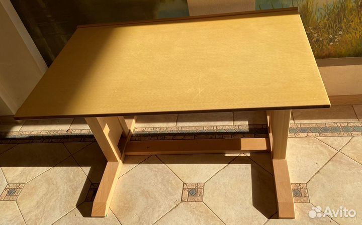 Детская парта из массива бука (растущая)