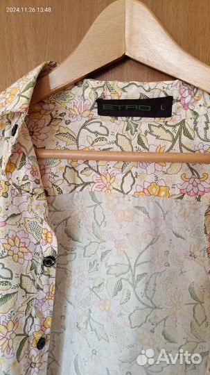 Этро-мужская рубашка в отличном состоянии, р. 46