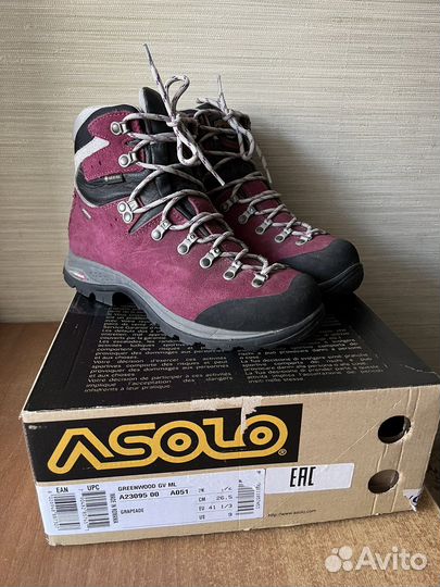 Ботинки треккинговые 40,5 Asolo Greenwood
