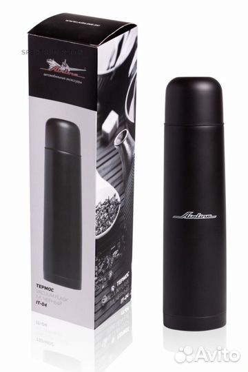 Термос 1л., черный airline IT04