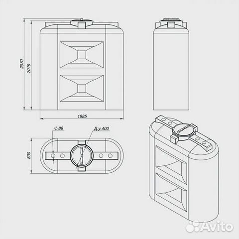 Емкость SL 2000л