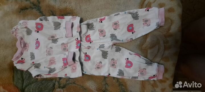 Вещи пакетом на девочку 74 80 86