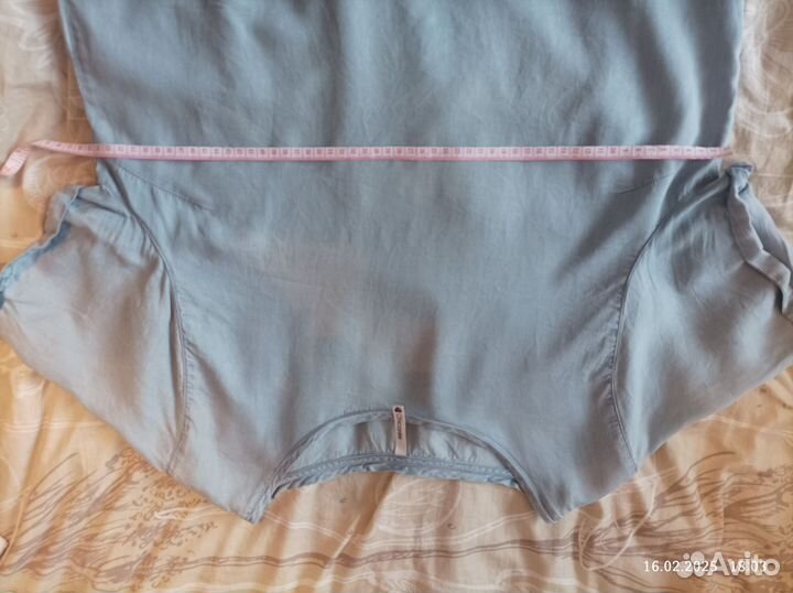 Блузка из тонкой джинсовой ткани размер 50/52