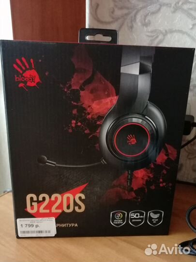 Проводная гарнитура А4Tech Bloody G220S чёрный