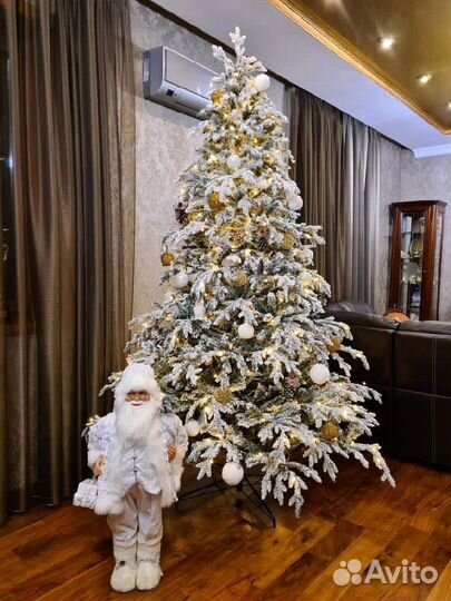 Елка искусственная заснеженная Снежная королева