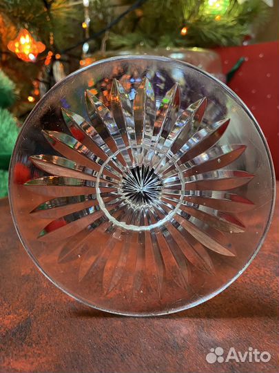 Бокал-кубок из цветного хрусталя времен СССР гдр