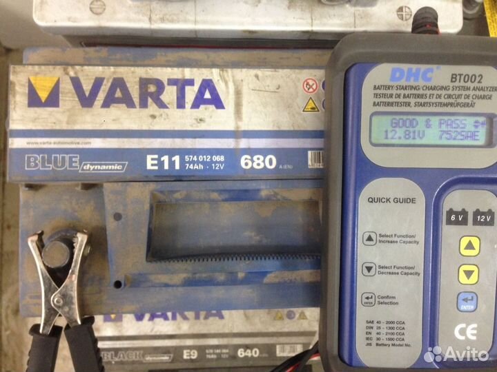 74Ач Аккумулятор б/у Varta E11 74Ah