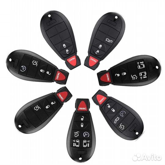 Ключ зажигания фобик Dodge Chrysler Jeep с чипом