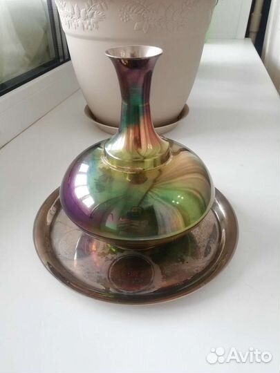 Набор коньячный мельхиор, ретро СССР