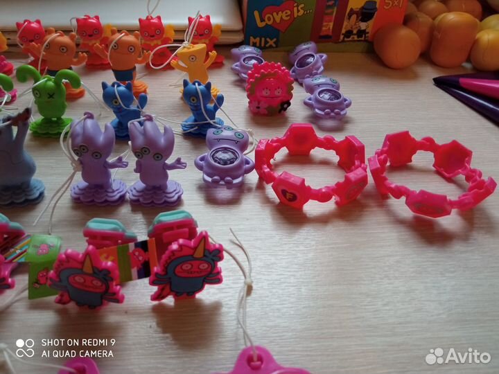 Игрушки из киндера Ugly Dolls