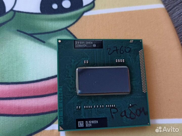 Intel core i7-2760qm 4ядра 8потоков sr02w