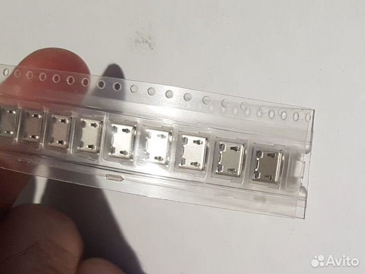 Разъем гнездо micro USB Connector, 5 pin, SMD на п