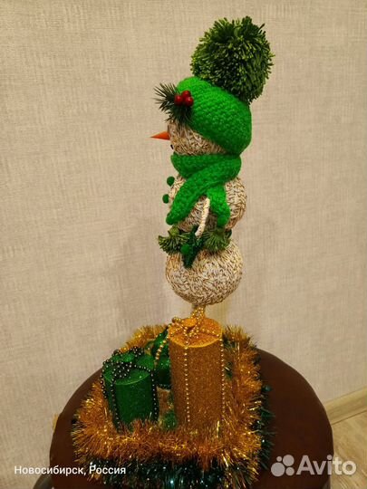 Новогодняя/Зимняя поделка/Снеговик