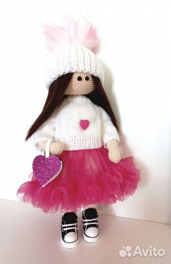 Описание вязания интерьерной куклы (мк)