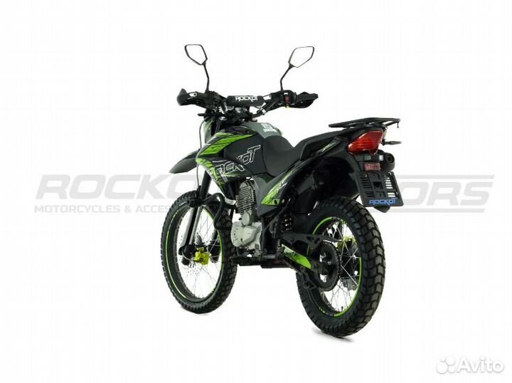 Мотоцикл эндуро rockot XR250 черный/зеленый