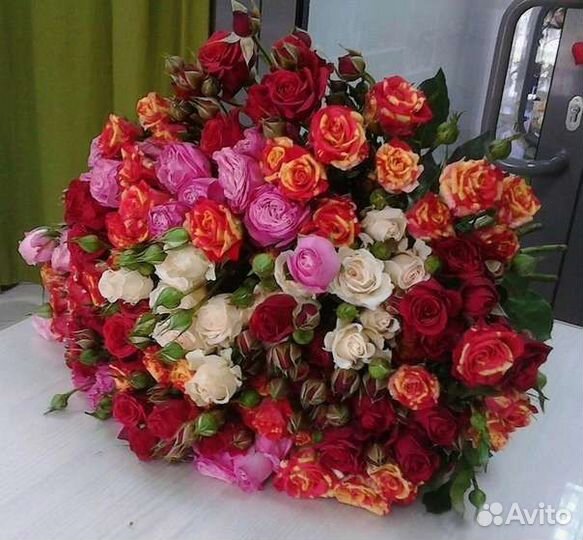 Цветы розы букет