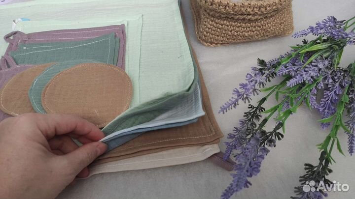 Муслиновые салфетки для умывания