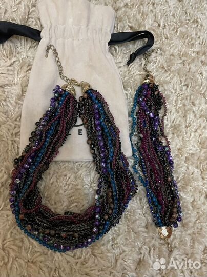 Колье с браслетом