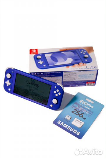 Nintendo switch lite NEW, прошитая 256gb
