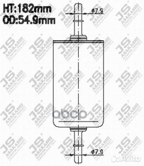 Фильтр топливный FS810J JS Asakashi