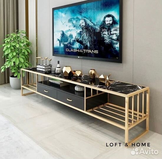Тумба под телевизор лофт