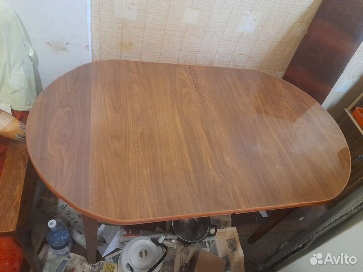 Стол обеденный овальный раздвижной