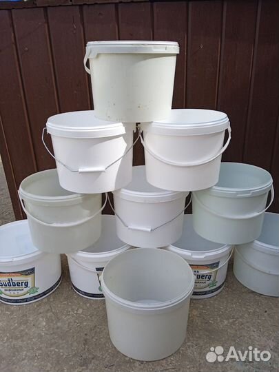 Ведра пластиковые 10л, 18 л бу