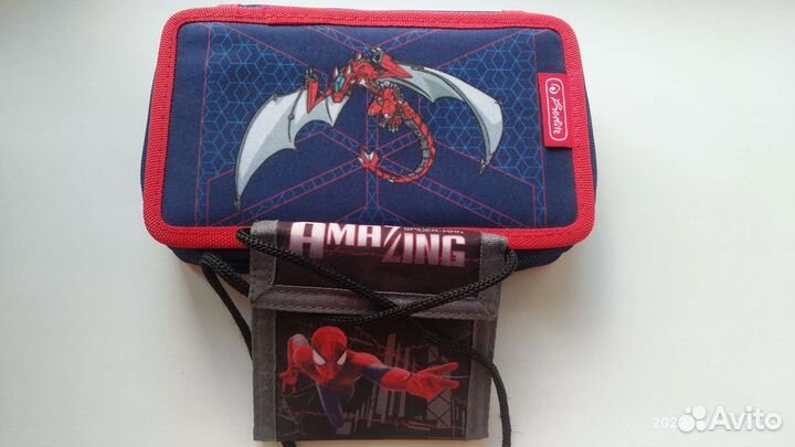 Пенал 2х секционный + кошелёк школьнику