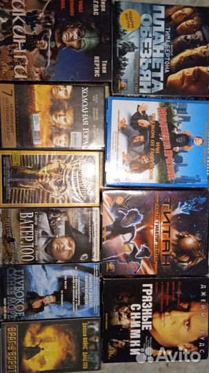 Видеокассеты, с зарубежными и российскими фильмами