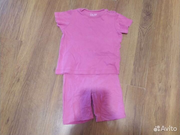Детские летние вещи пакетом на девочку от 6-18 м