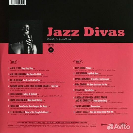 Виниловая пластинка Various Artists - Jazz Divas