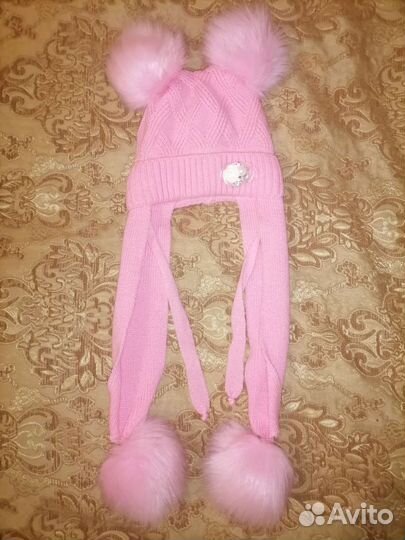 Зимняя шапка на деаочку