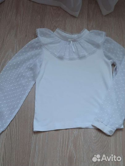 Блузка белая школьная