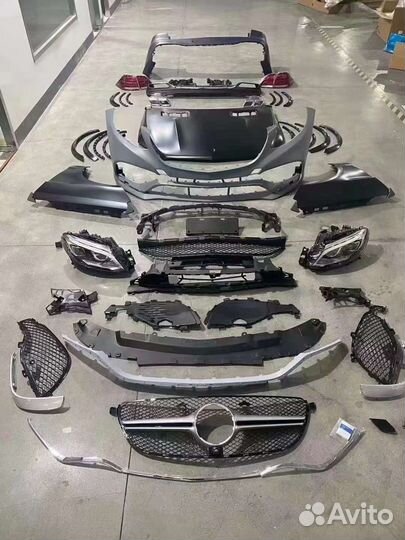 Обвес для рестайлинга Mercedes ML w166 в GLE63 AMG