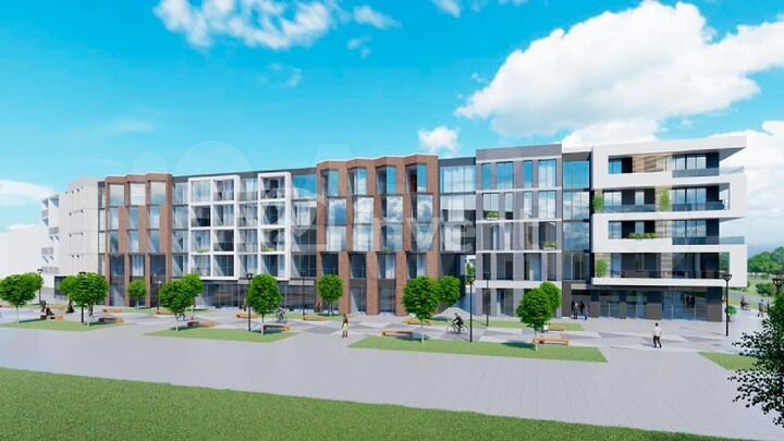 2-к. квартира, 104,5 м², 2/6 эт.