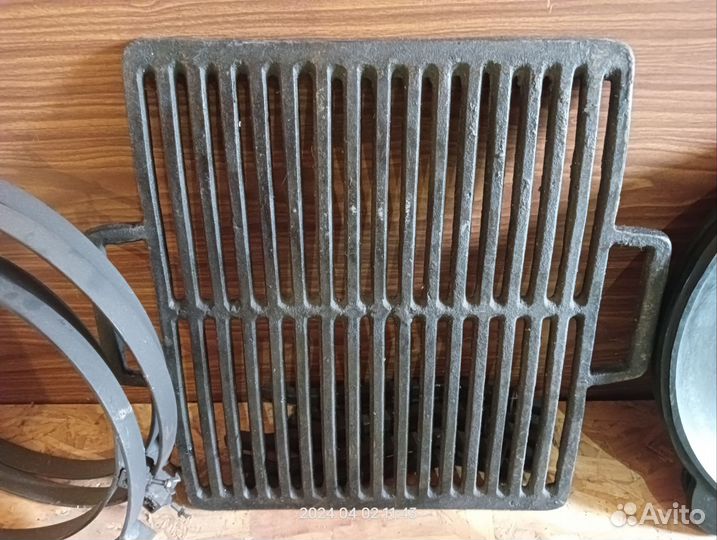Решетка чугун для мангала гриля барбекю