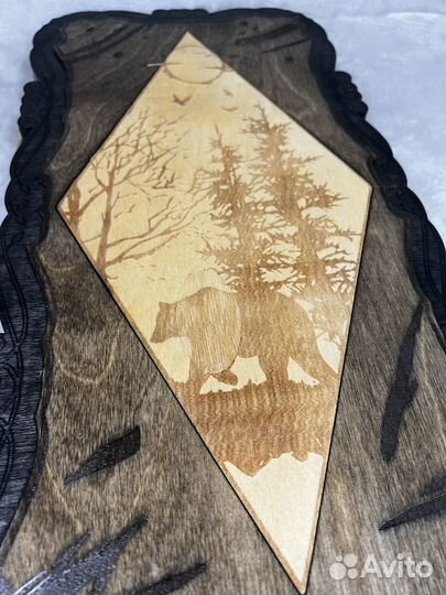 Нарды ручной работы из дерева со стеклом