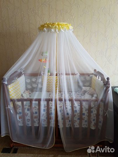 Балдахин с держателем+ бортики12шт