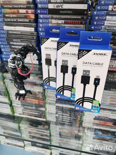 Кабель Type C для геймпадов ps5 3 метра