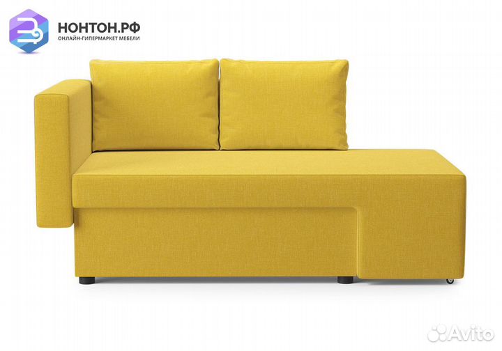 Диван еврокнижка Дагмар желтый