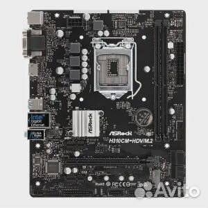 Материнская плата ASRock H310CM-HDV/M.2, LGA 1151