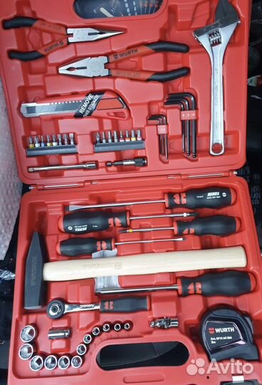 Новый набор ручного инструмента 50 предметов wurth